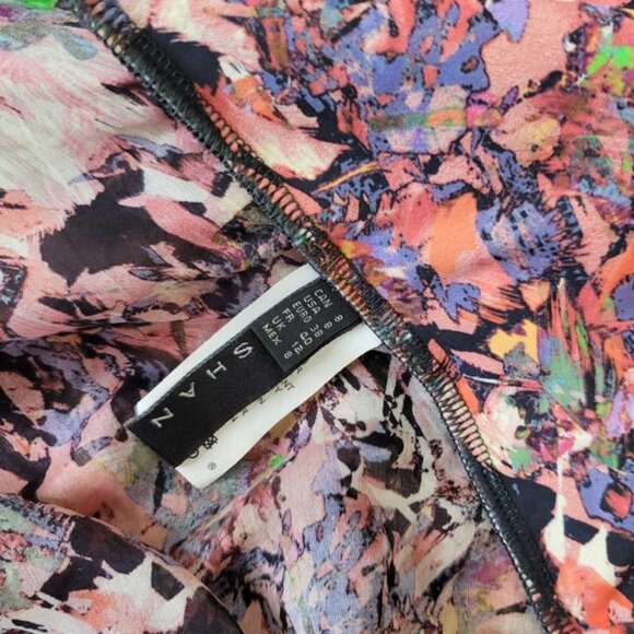 Shan Silk floral strapless lounge/ beach dress - Picture 3 of 5